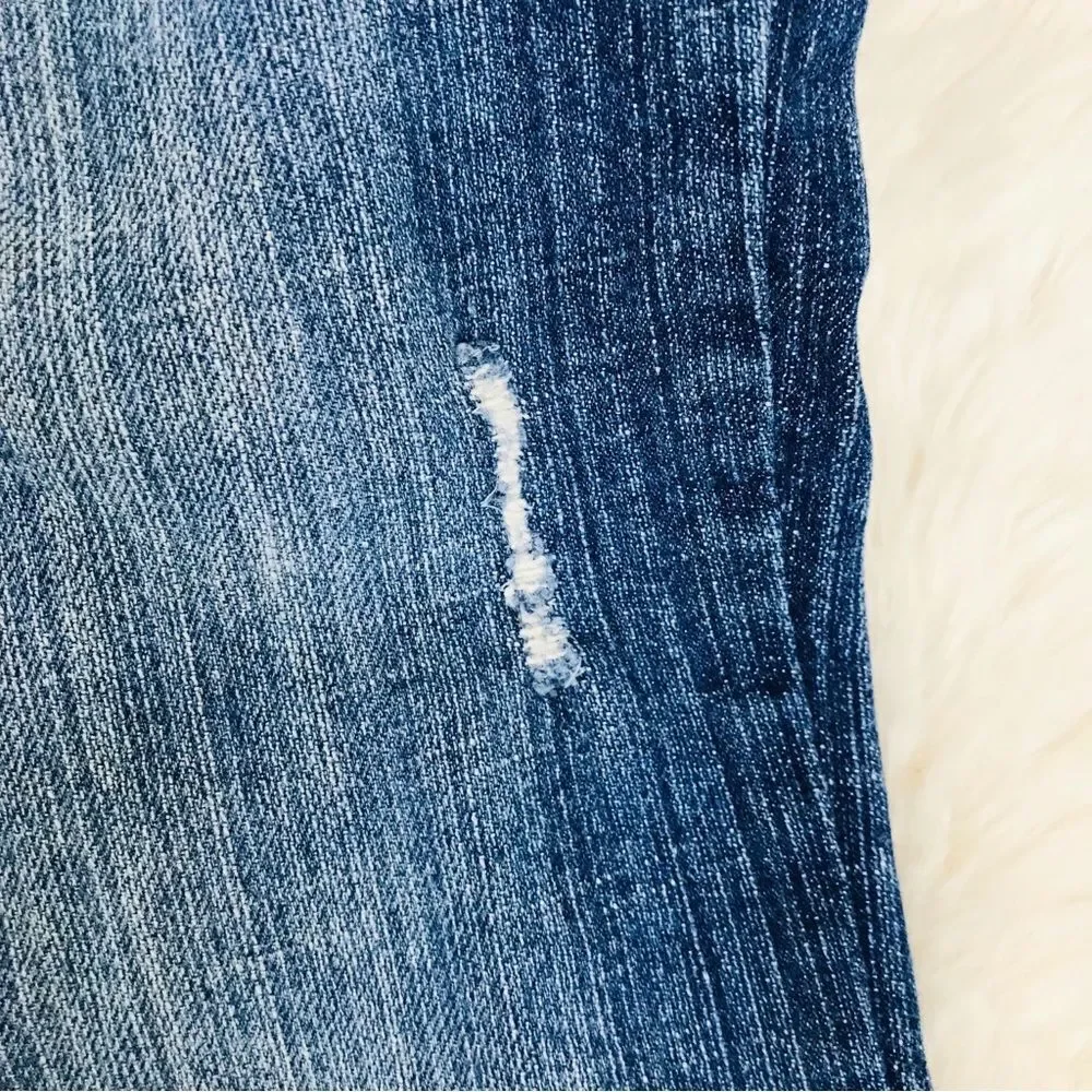 LEVI’S Girls Skinny Jeans Slim Fit Dark Wash Distressed Size 16‎ Slim
